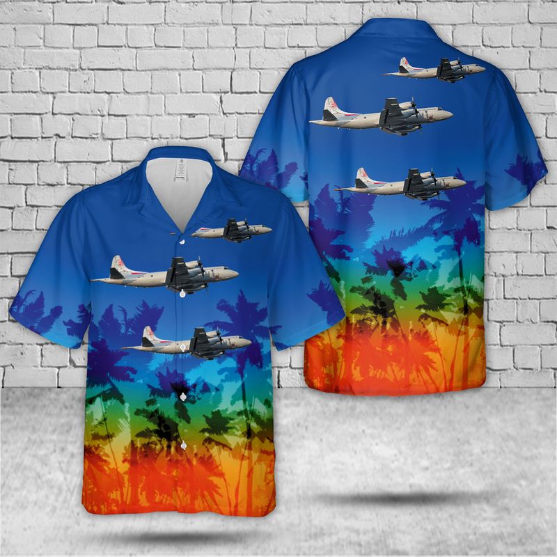 Portuguese Air Force Lockheed P-3C Orion Hawaiian Shirt