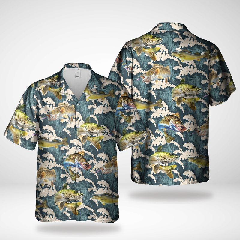Walleye Fishing Hawaiian Shirt