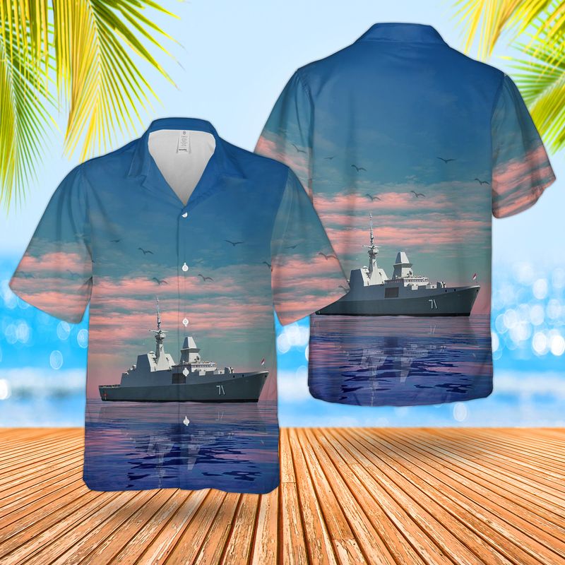 Republic of Singapore Navy RSS Tenacious 71 Formidable-class frigate Hawaiian Shirt