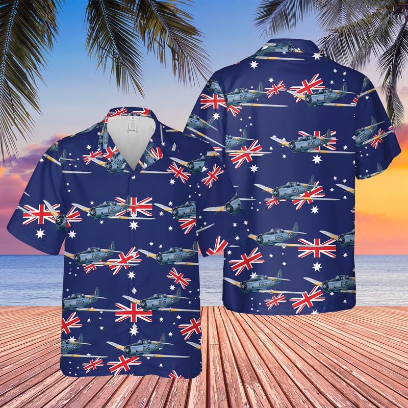 Royal Australian Air Force CAC Wirraway Australia Day Hawaiian Shirt