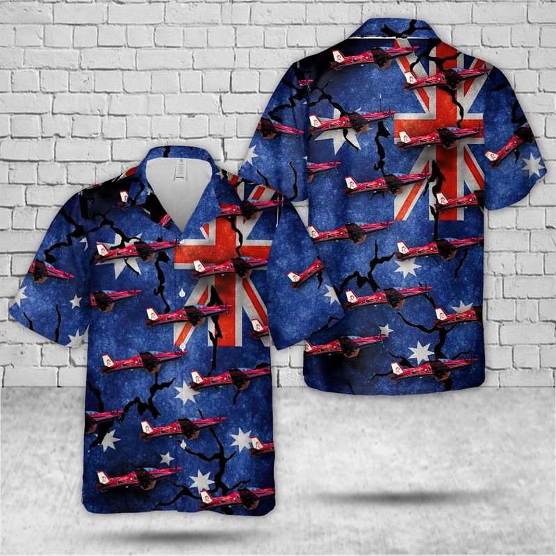 Royal Australian Air Force RAAF Pilatus PC-21 Australia Day Hawaiian Shirt