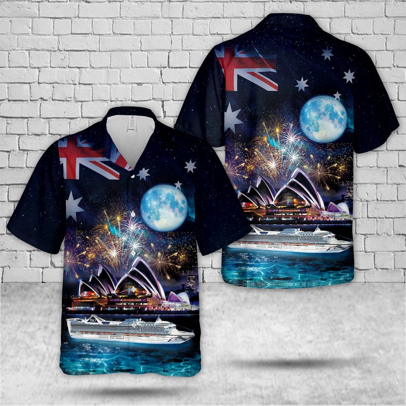 PO Cruises Australia Pacific Encounter Hawaiian Shirt