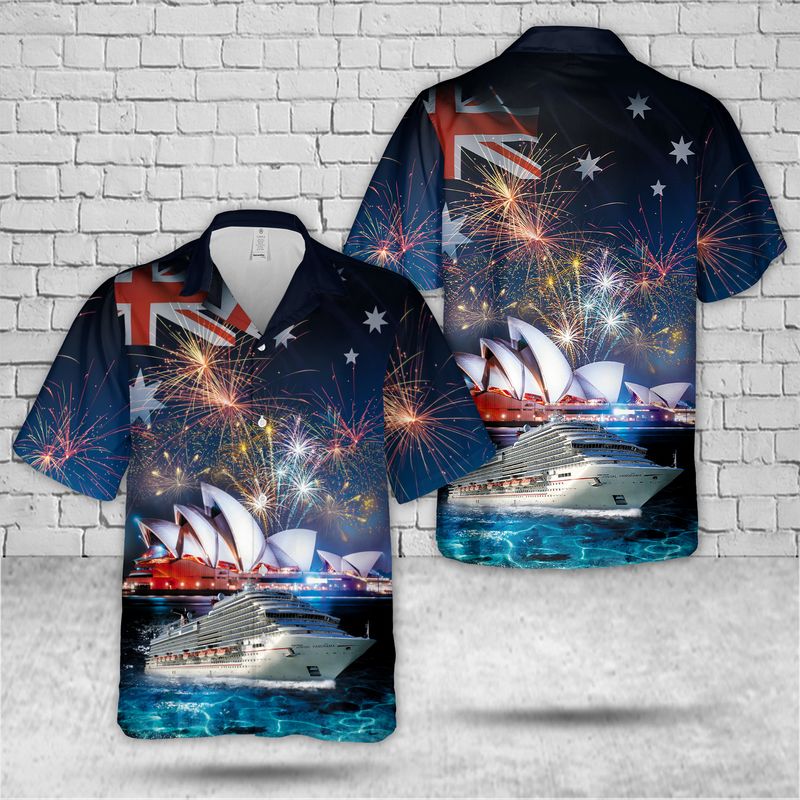 PO Cruises Australia Pacific Panorama Hawaiian Shirt