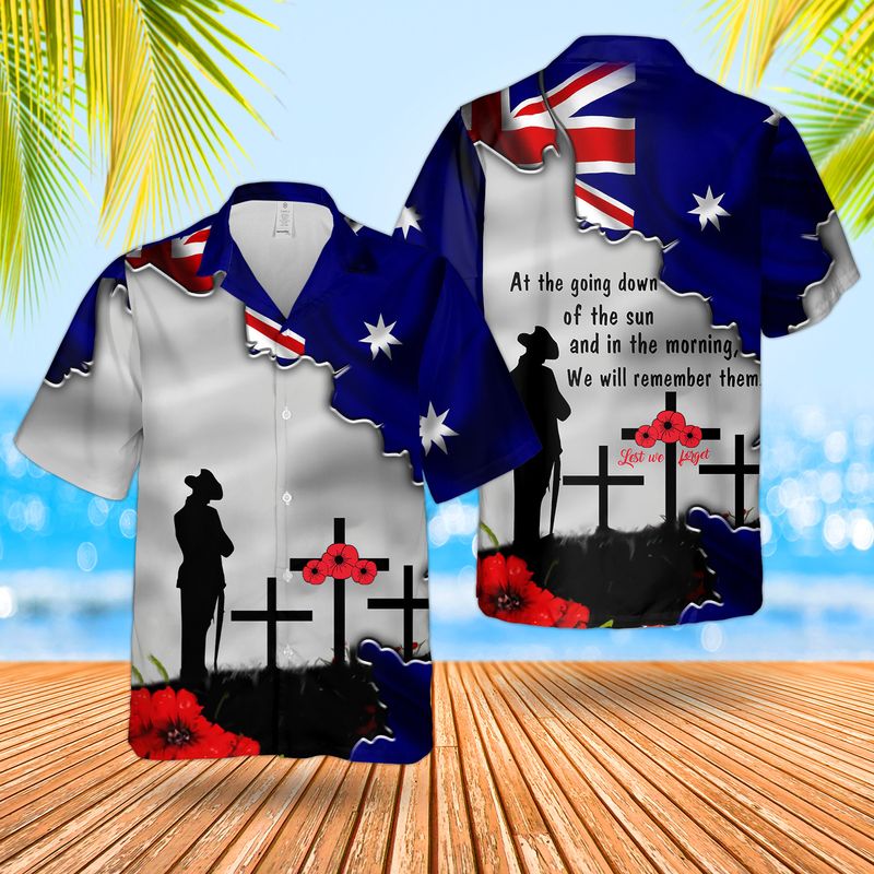 Australia ANZAC Day We Will Remember Them Hawaiian Shirt