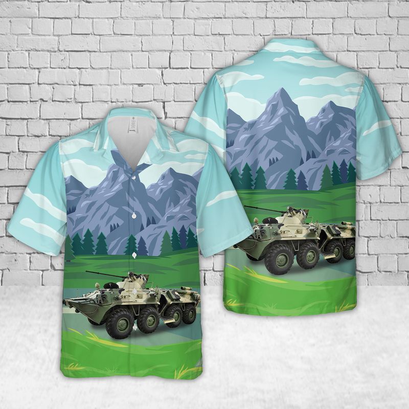 Russian Ground Forces BTR-82A Armoured Personnel Carrier Hawaiian Shirt