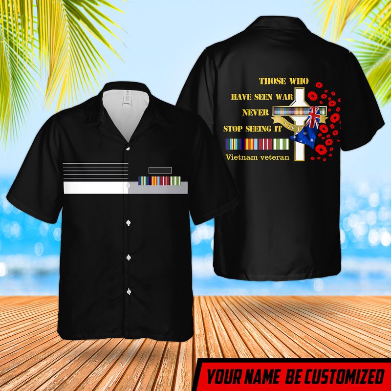 Custom name Australian Veteran Vietnam War Those Who Have Seen War Shirt