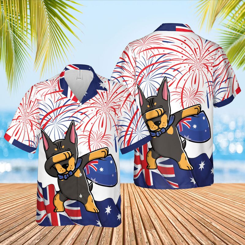 Australian Kelpie Australia Day Hawaiian Shirt