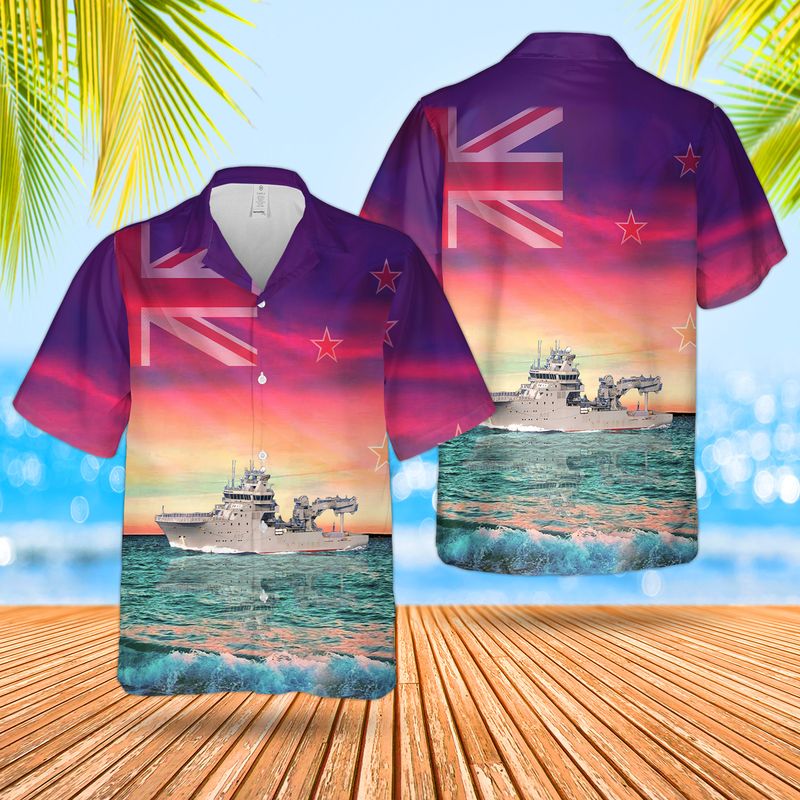 Royal New Zealand Navy HMNZS Manawanui A09 Hawaiian Shirt