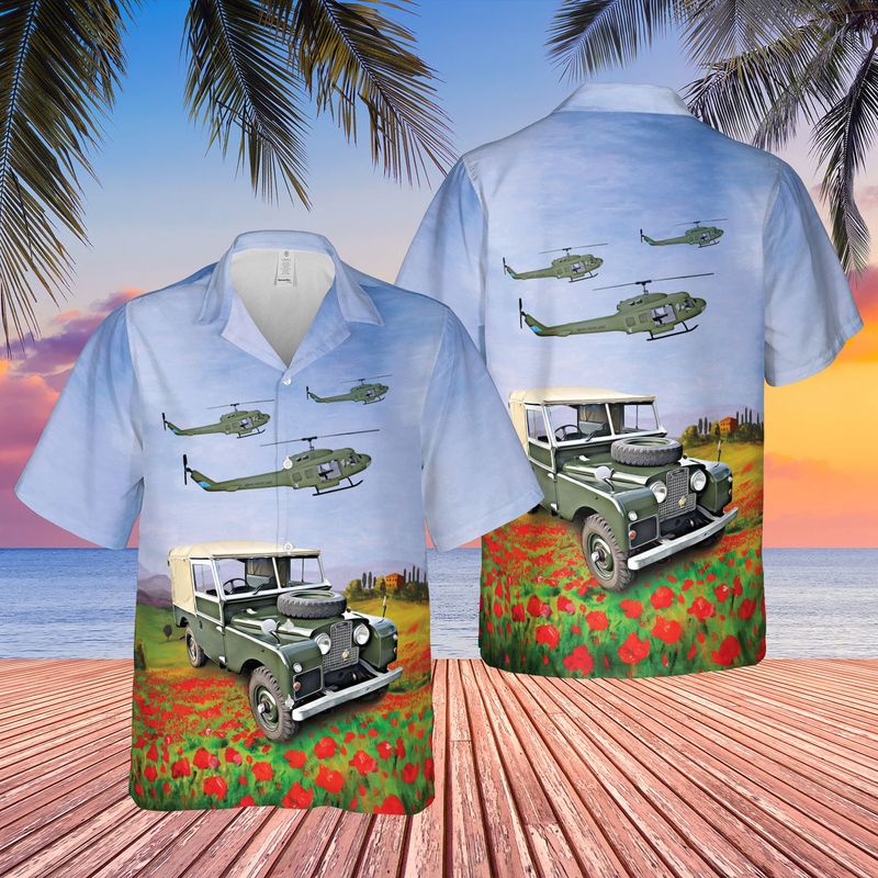 Remembering Vietnam War ANZACS Land Rover Helicopters Hawaiian Shirt
