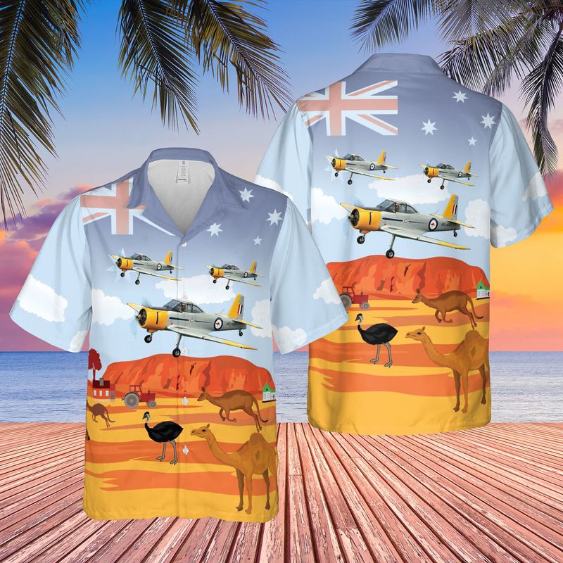 Royal Australian Navy CA-22 Winjeel Australia Day Hawaiian Shirt