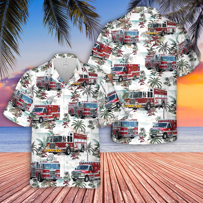 Scott Township Fire District Hawaiian Shirt