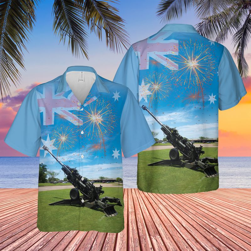 Australian Army M777 Howitzer Australia Day Hawaiian Shirt