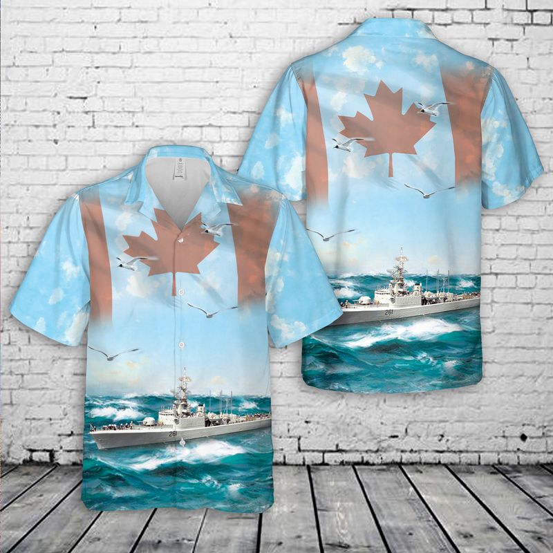 Royal Canadian Navy HMCS Mackenzie DDE 261 Hawaiian Shirt