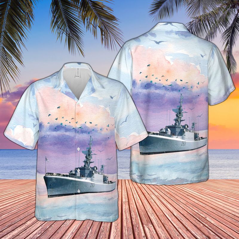 Royal Canadian Navy HMCS Yukon DDE 263 Hawaiian Shirt