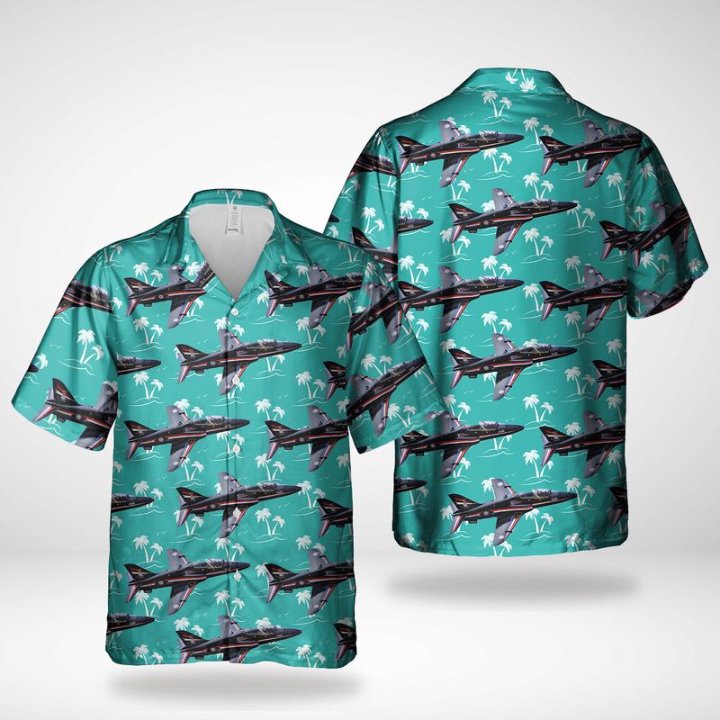 Royal Air Force RAF British Aerospace Hawk T1 Hawaiian Shirt