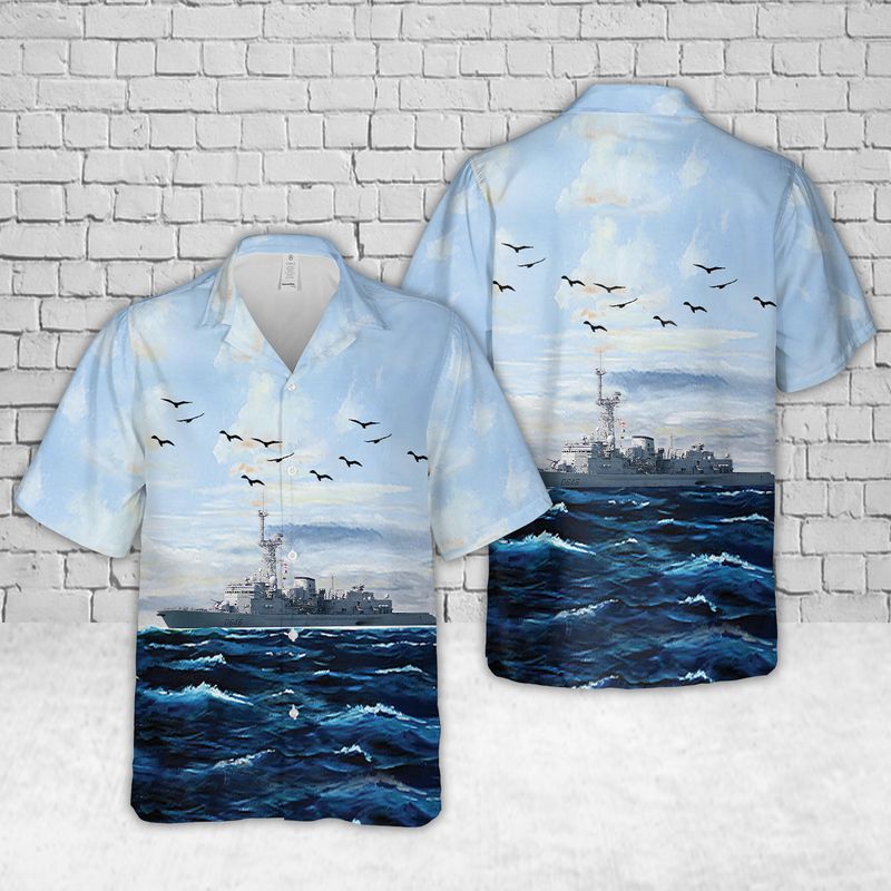 French Navy French Frigate Latouche-Treville D646 Hawaiian Shirt