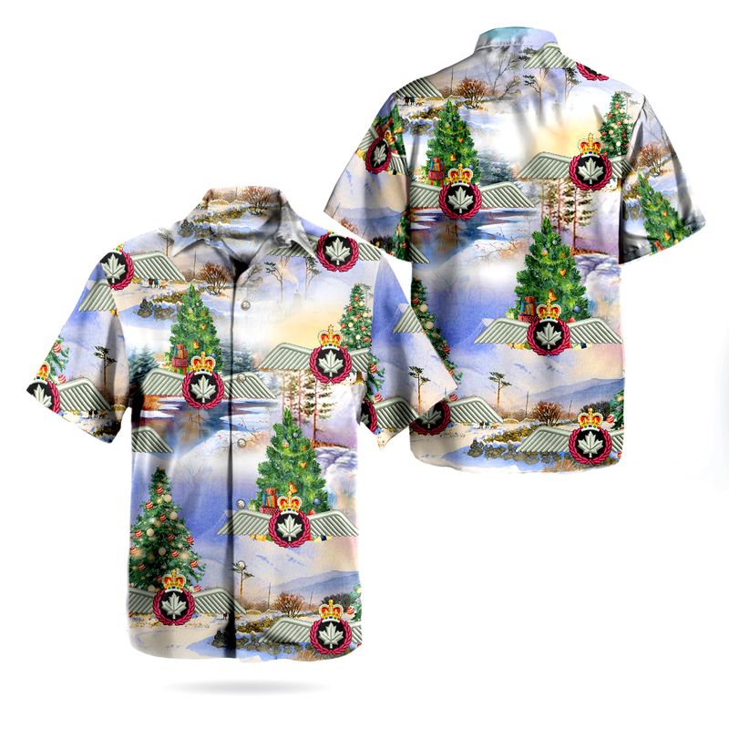 Christmas RCAF Pilot Wings Hawaiian Shirt