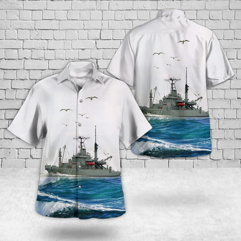 US Navy USS Grapple ARS-53 Safeguard-class Rescue And Salvage Ship Hawaiian Shirt