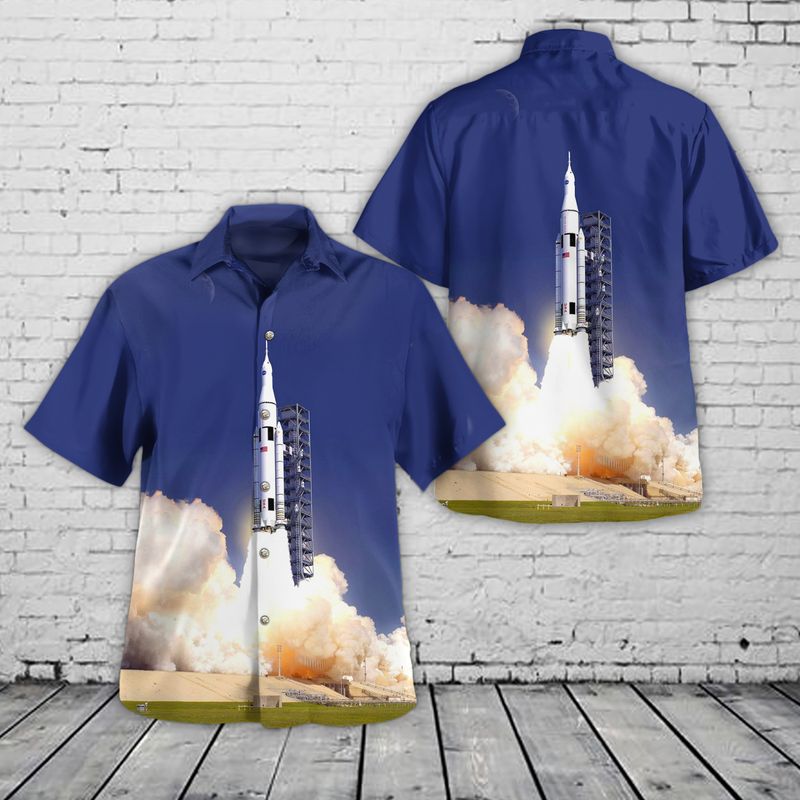 NASA Space Launch System SLS With Orion Multi-Purpose Crew Vehicle Hawaiian Shirt