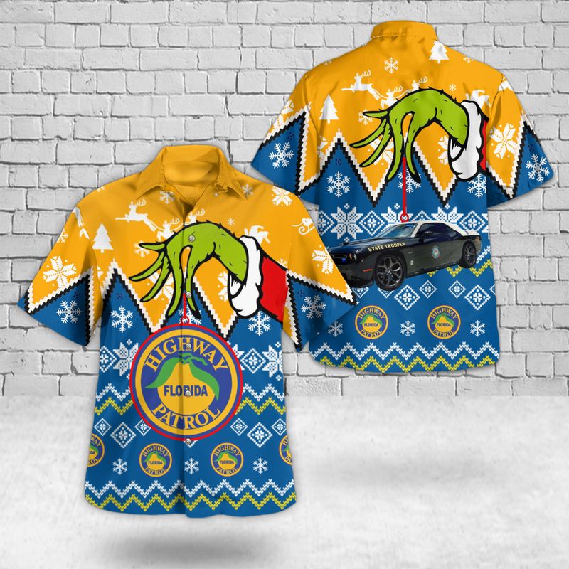 Florida Highway Patrol Christmas Hawaiian Shirt