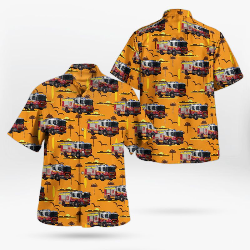 Fire and Rescue New South Wales Pumper Class 3 Scania P320 Hawaiian Shirt