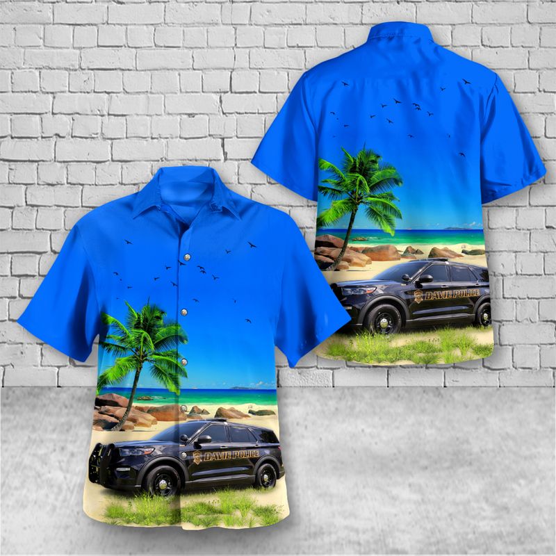 Town of Davie Police Department Hawaiian Shirt