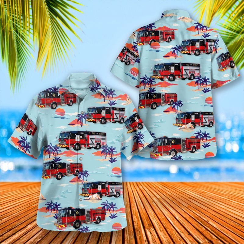 Treasure Island Fire Rescue Hawaiian Shirt