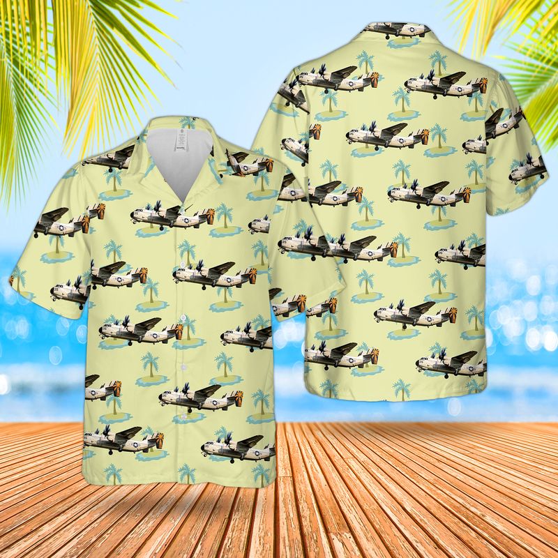 United States Navy VRC-40 Grumman C-2 Greyhound Hawaiian Shirt