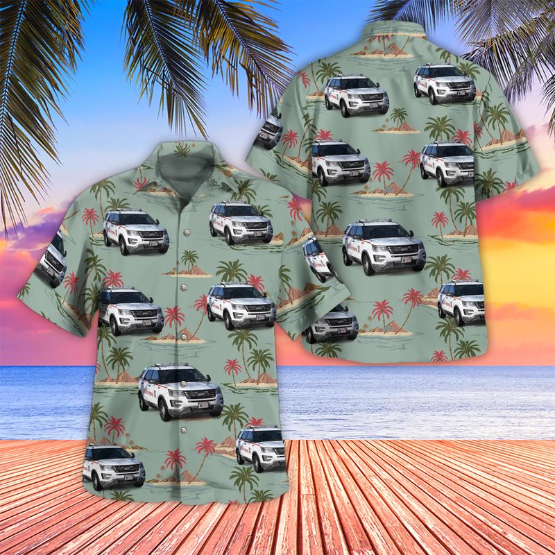 St Louis County Missouri St Louis County Police Department Ford Police Interceptor Utility Hawaiian Shirt BDT0022