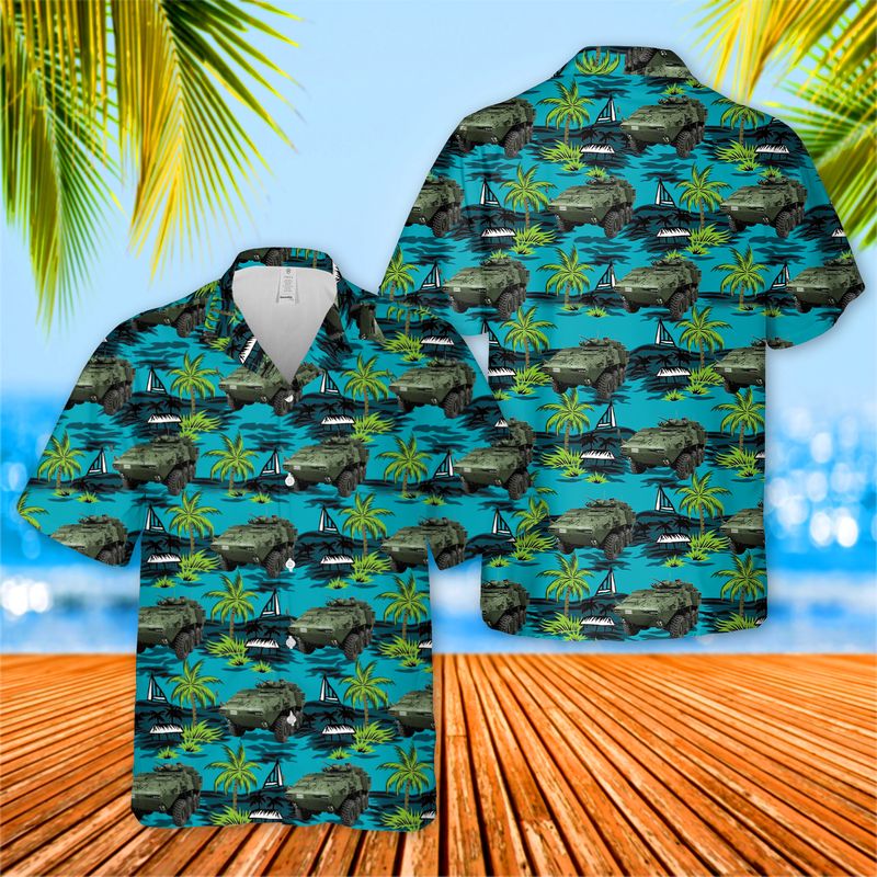 Canadian Army Light Armoured Vehicle (LAV) III Upgrade Hawaiian Shirt ...