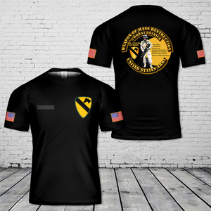 Custom Name US Army 1st Cavalry Division T-Shirt 3D DLQD3011PD03