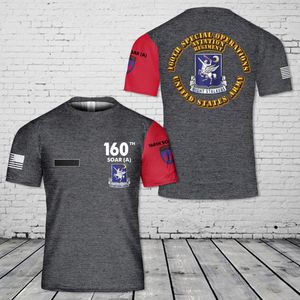 Custom Name US Army 160th Special Operations Aviation Regiment (Airborne) T-Shirt 3D DLMP0112PD04
