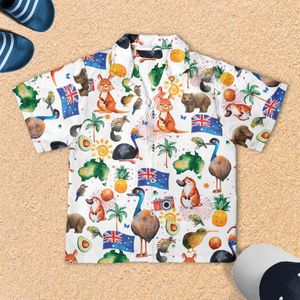 Australia Day Youth Hawaiian Shirt NLSI2712PD06