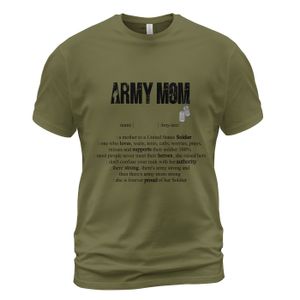 Custom Name US Army Mom Classic Unisex T-Shirt NLSI2802PT07