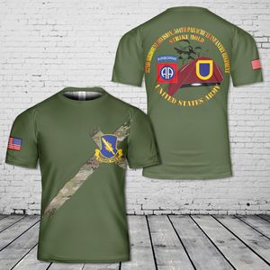 US Army 82nd Airborne Division 504th Parachute Infantry Regiment T-Shirt 3D DLMP2703PT08