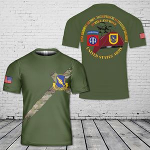 US Army 82nd Airborne Division 504th Parachute Infantry Regiment T-Shirt 3D DLMP2803PT08