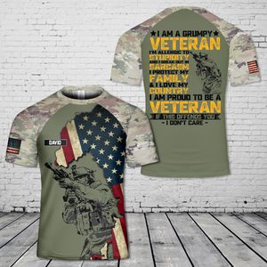 Custom Name US Army Veteran 3D T-Shirt NLMP1004PT03