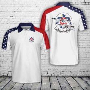 US Air Force Thunderbirds, Red White And Blue Polo Shirt NLSI1304PT05