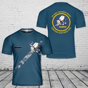 Custom Name US Navy SEABEES Naval Construction Force (NCF) T-Shirt 3D DLMP2504PT02
