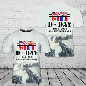 D-Day 6 June 80th Anniversary T-Shirt 3D DLQD2704PT06
