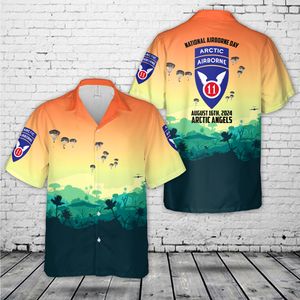 US Army National Airborne Day 2024, 11th Airborne Division Hawaiian Shirt DLMP2507PT06