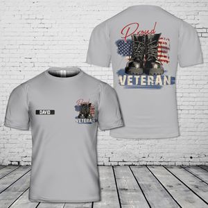 Custom Name Proud Veteran Veterans day 3D T-Shirt NLMP2507PT03