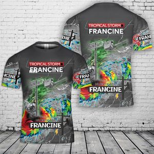 Hurricane Francine 2024 Power Lineman T-Shirt 3D DLSI1610PT02