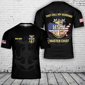 Navy Wife They Call My Husband Master Chief T-Shirt 3D DLSI1610PT12