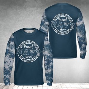 Proud Navy Mom AOP Long Sleeve Shirt NLMP2810PT02