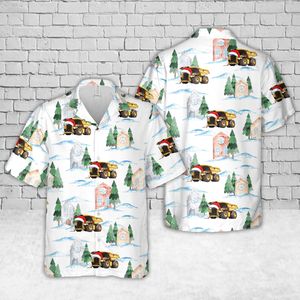 Caterpillar 797F Mining Dump Truck Christmas Hawaiian Shirt DLTT1911PT07