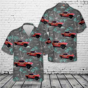 Firehouse Subs Branded Pick-Up “Firetruck” Hawaiian Shirt DLMP2003PL10