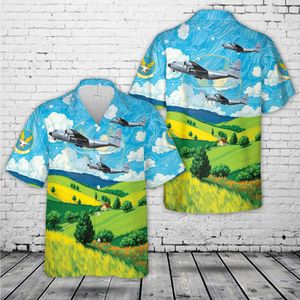 Texas Air National Guard 181st Airlift Squadron Lockheed C-130H-LM Hercules Hawaiian Shirt NLMP2003PL09