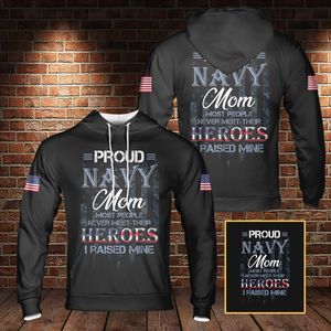 Proud Navy Mom 3D Hoodie NLMP2104PL12