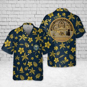 US Navy Reserve Center Guam Pocket Hawaiian Shirt DLTT0305PL06